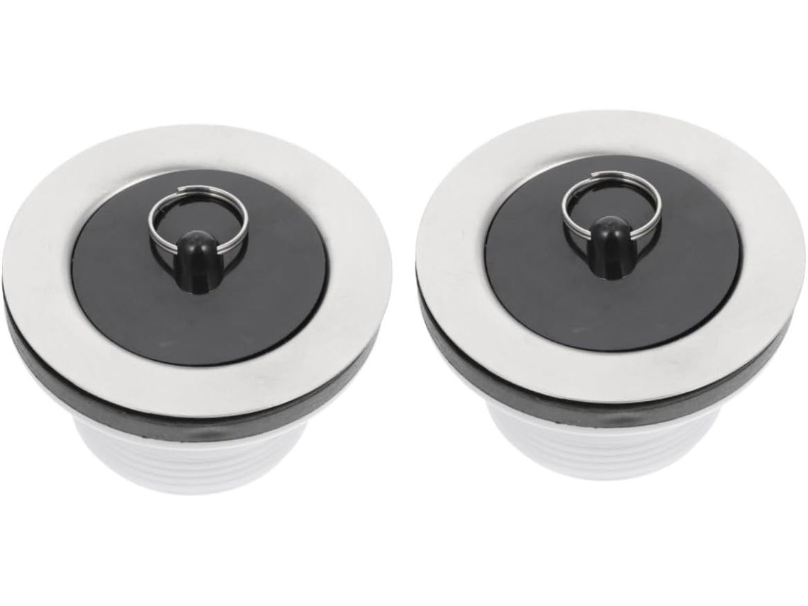 Juego de 2 tapones para fregadero y lavabo de cocina: fácil instalación y sellado impermeable. Slowmoose