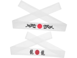 Dos cintas para la cabeza de estilo japonés, cintas decorativas para el entrenamiento de karate y otros usos.