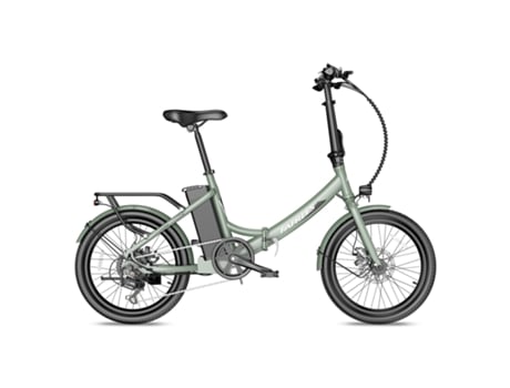 Bicicleta Eléctrica FAFREES F20 Light 16.75Ah Motor 250W Batería 36V16.75Ah Alcance 130Km Freno de Disco Mecánico Verde Oscuro