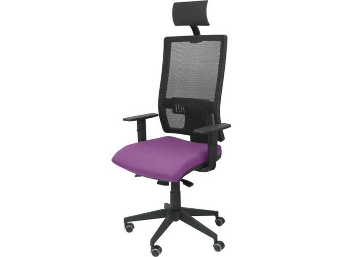 Silla de Escritorio Operativa PYC Horna C Morado con ruedas antiarañazos (Brazos Ajustables - Malla)