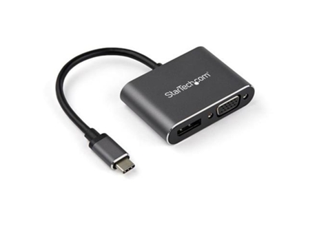 Startech.Com Cdp2Dpvga USB Graphics Adapter 3840 X 2160 Pixeles Negro Gris