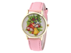 Reloj De Pulsera De Cuarzo De Piel Pu Casual Estudiantil Fashion Zhoulianfa Rosa