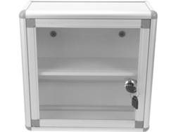 Primeros Auxilios Cerradura Aleación Aluminio Plateado Almacenamiento Multifuncional Pared Ideal Oficina Coche