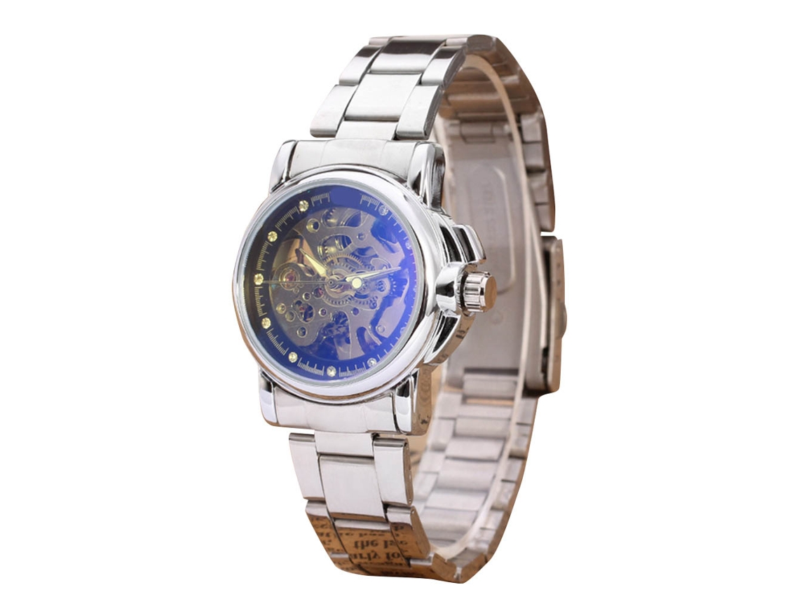 Reloj De Negocios Para Hombre Con Movimiento Mecánico Automático, Brazalete De Acero, Resistente Al Agua.