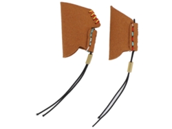 Protector De Dedos Ajustable De Piel Sintética Para Pesca Con Protector Marrón Para El Pulgar Y El Índice.
