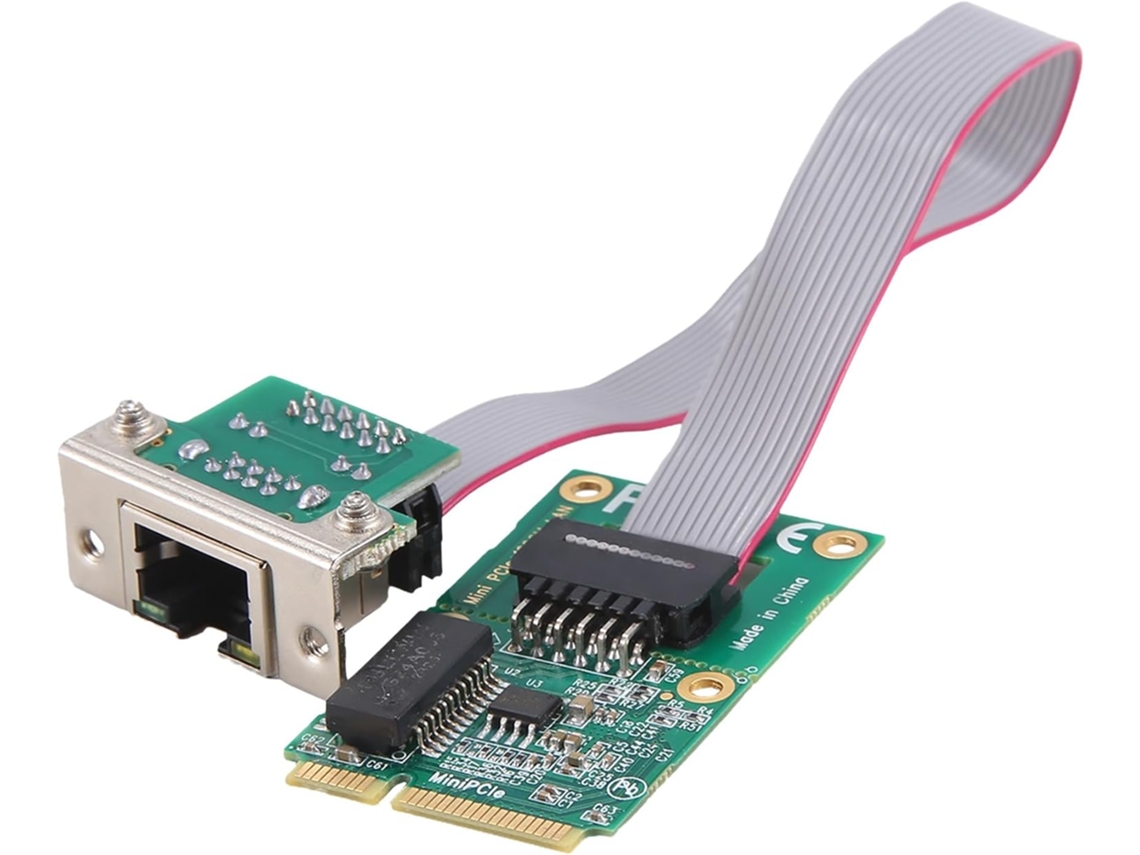 Tarjeta De Red Mini Pci E Con Pines Curvos, Puerto De Servidor Gigabit I210at