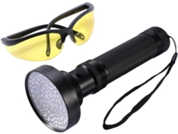 Linterna Portátil De Aluminio Con Luz Giratoria, Gafas Detectoras, Lámparas
