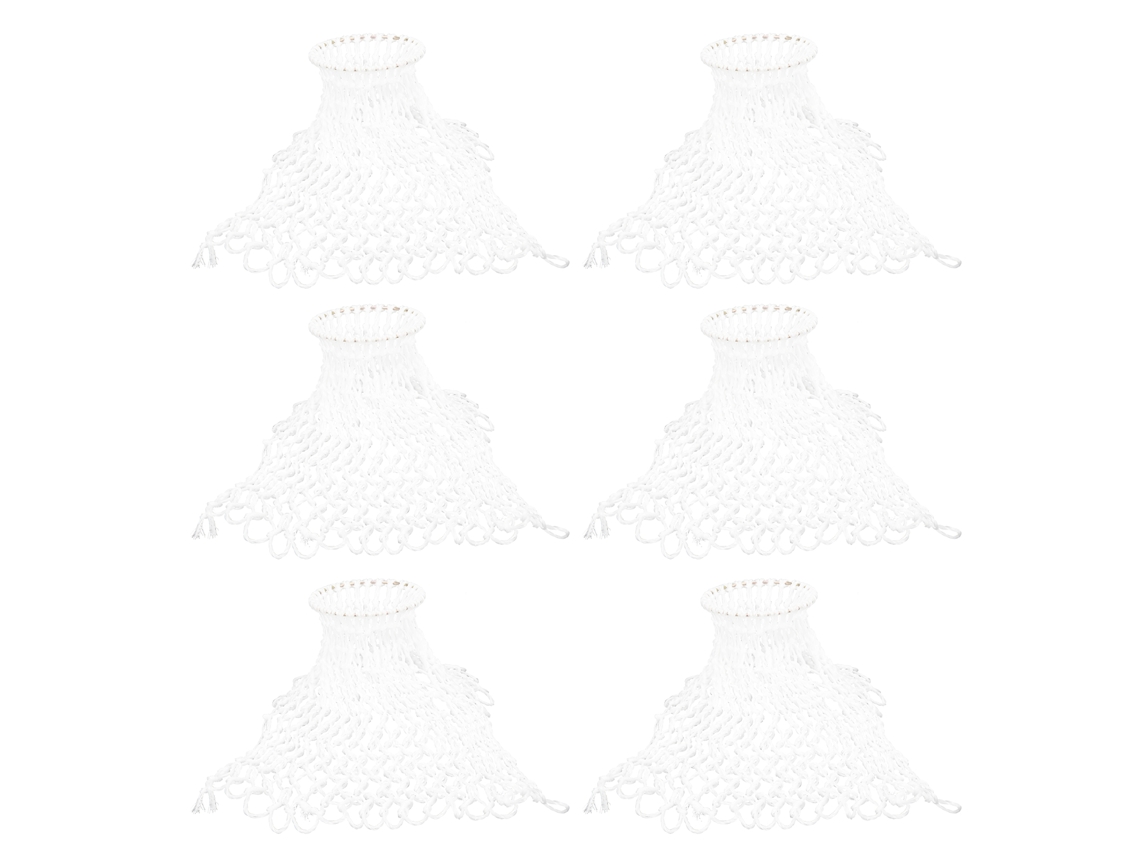 6 Bolsas De Billar De Nailon Blanco De 7,2 Cm De Diámetro, Accesorios Duraderos Para Mesas De Billar.