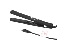 Plancha De Pelo Eléctrica De Cerámica Infrarroja Con Control De Temperatura Y Masaje Negro