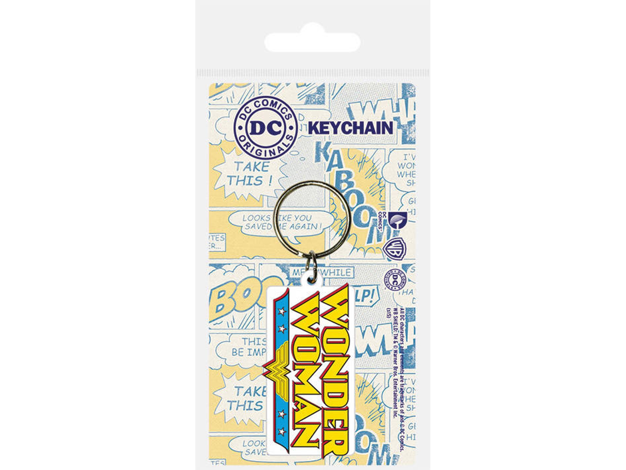 DC- RUBBER KCH WONDER WOMAN LOGO
