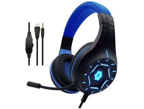 Auriculares Gaming ENKES Reducción de ruido de graves potente con cable brillante con micrófono