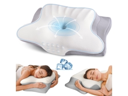 Almohada Cervical Para Aliviar El Dolor, Almohada Ergonómica Para Dormir De Lado, Almohadas De Espuma Viscoelástica Contorneadas