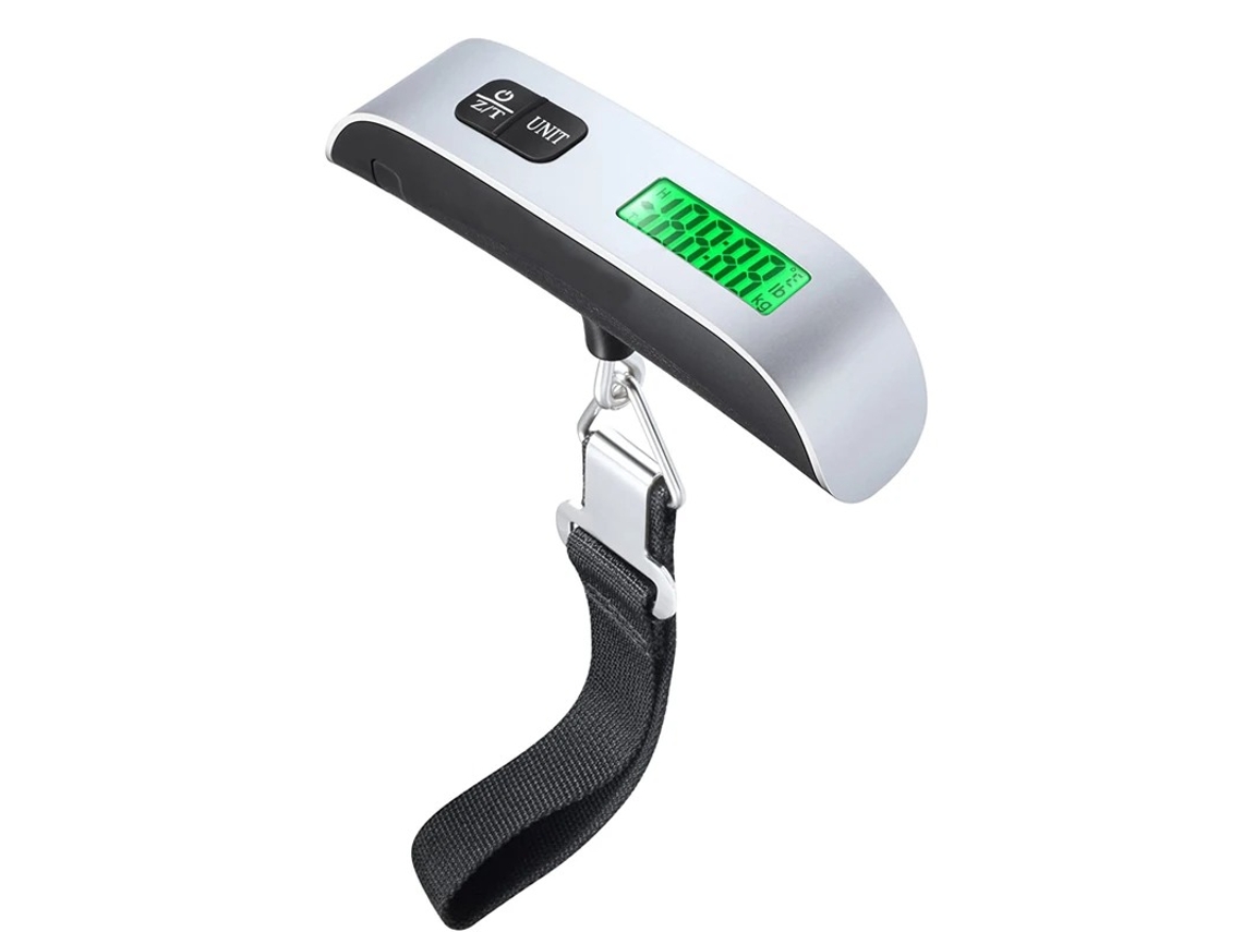 Esta báscula electrónica de 50 kg x 10 g es ideal para pesar artículos de cocina, equipaje, viajes y maletas.