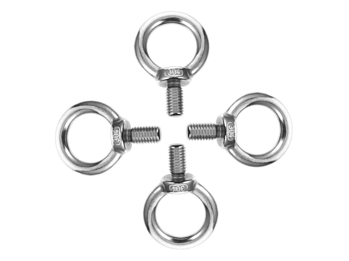 Anillos De Elevación De Acero Reforzado De 4 Piezas Con Perno De Ojo Para Fijación Y Suspensión