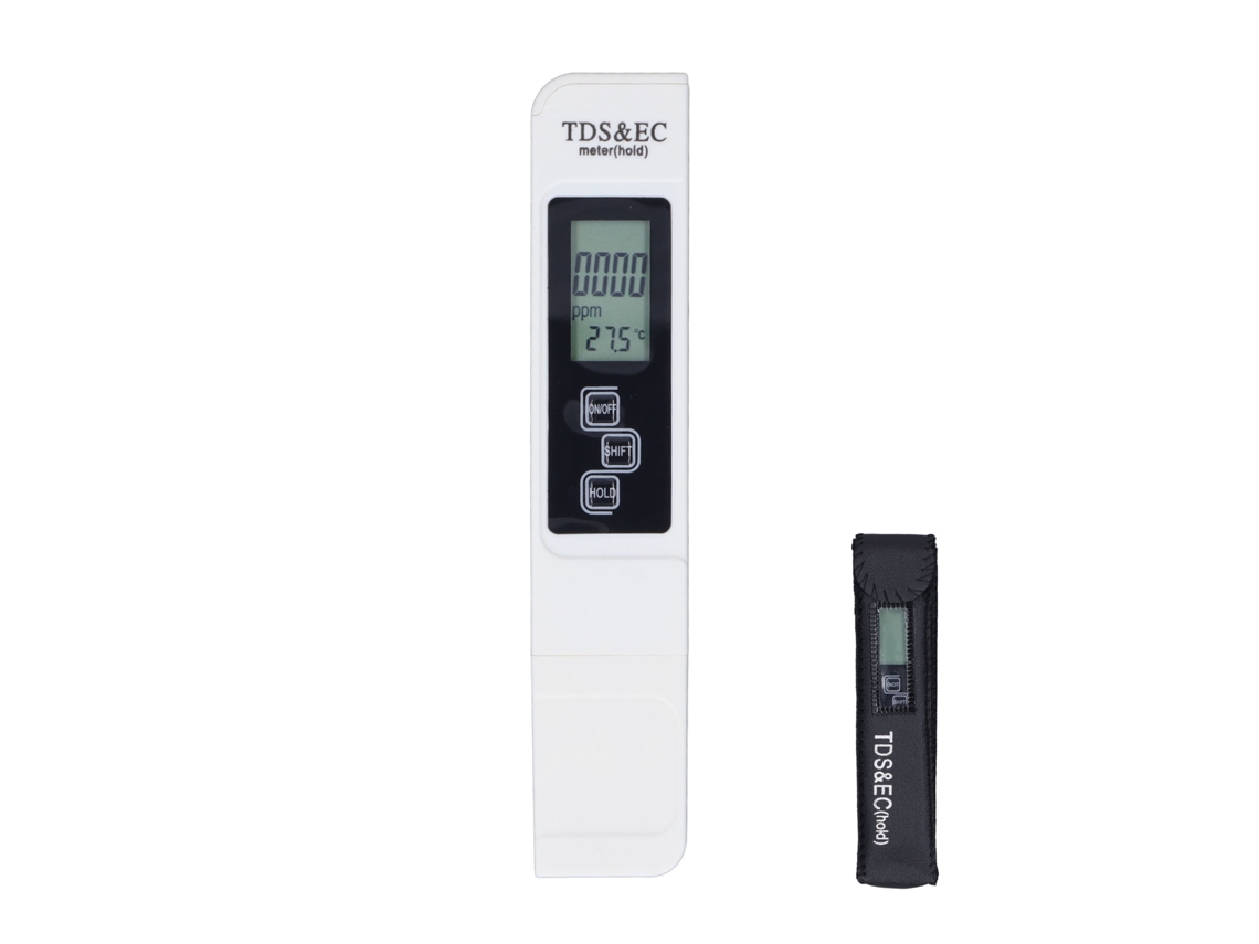 Medidor Digital Portátil 3 En 1 De Calidad Del Agua Tds Con Bolsa De Prueba De Ec Y Temperatura