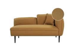Chaise longue BELIANI Chevannes de Bouclé Amarillo 138x77x74