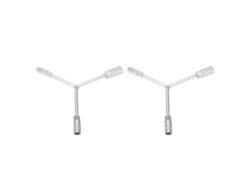 Juego De Llaves Hexagonales Tipo Y De 3 Vías (2 Piezas) De 12/14/17 Mm Para Mantenimiento De Bicicletas