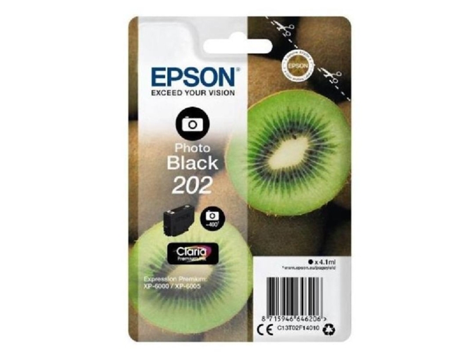 Tinta EPSON Photo 202 BLA Negro