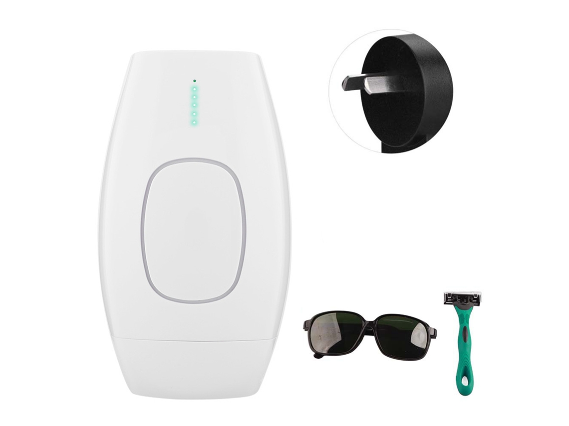 Máquina De Depilación Con Laser Ipl Painless Para Cuerpo Y Zonas Privadas Epilador Depilador Blanco