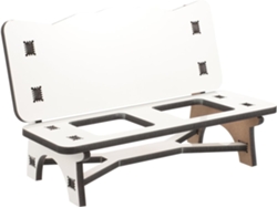 Mesa Con Silla De Transferencia Térmica, Soporte Para Copas De Vino