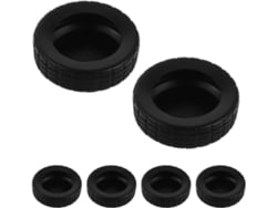 Juego De 16 Fundas Antideslizantes De Silicona Para Ruedas De Maleta: Protección Contra Golpes Y Ruido.
