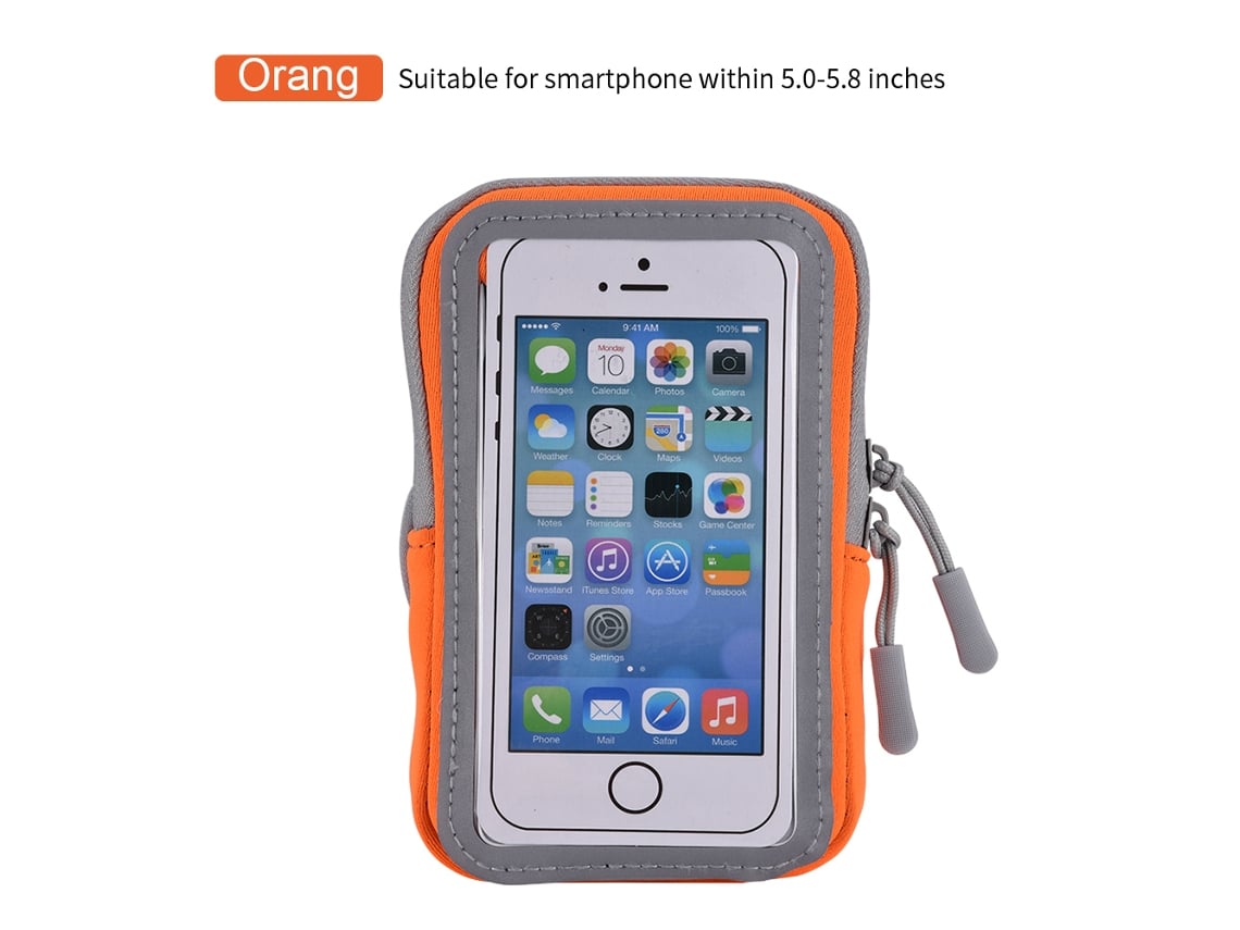 Bolsa De Brazo Para Running Deportivo (pantalla Táctil De Teléfono, Almacenamiento De Llaves)