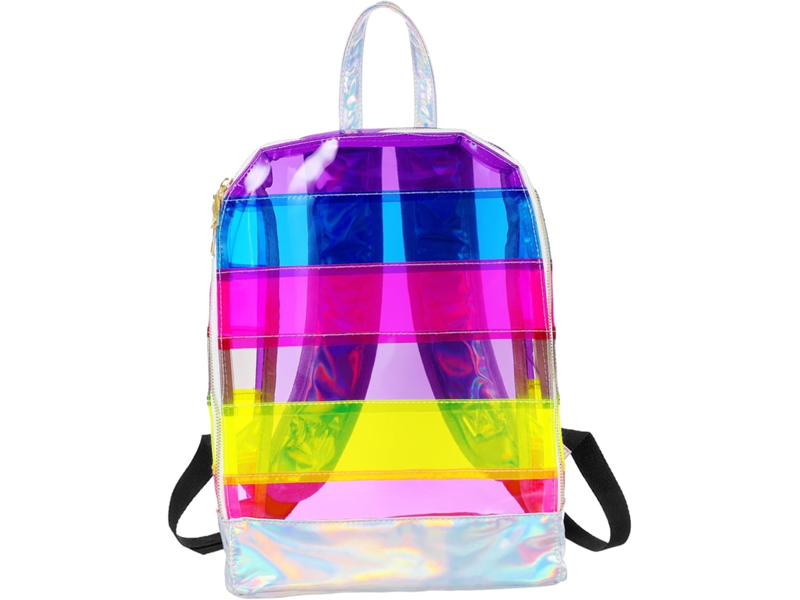 Besportble Mochila De Pvc. Y Contener Billeteras 31x25x11cm - Tamaño: Aproximadamente 31x25x11cm (mochila E...