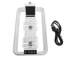 Estación de carga para controlador LED RGB 3 en 1, Plug &amp; Play, Tipo C, consola de carga dual, base de carga Chennnls