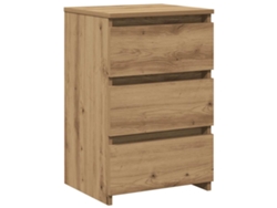 Maison Exclusive - Mesita De Noche Madera De Ingeniería Roble Artisan 40x35x62,5cm