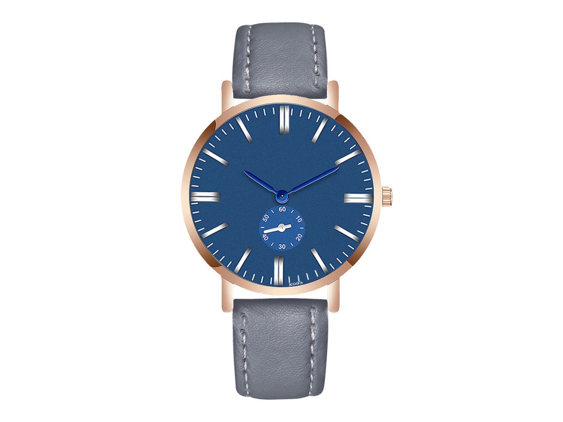 Reloj De Pulsera Analógico Para Hombre Con Correa De Piel Sintética - Estilo Moderno Y Sencillo
