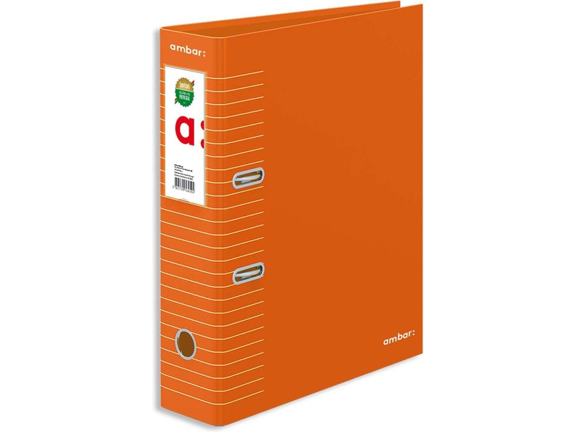 Carpeta AMBAR con rayas Naranja A4