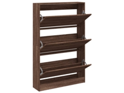 Maison Exclusive - Zapatero De Madera De Ingeniería Marrón Roble 80x21x125,5 Cm
