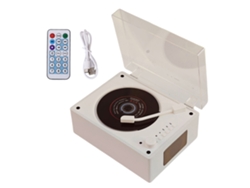 Reproductor De Cd Retro (blanco), Altavoz Inalámbrico Recargable Con Bluetooth 5.0