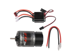 Motor De Escobillas 550 Con Esc Para Coche Rc Todoterreno A Escala 1/10 Hpi Wltoys Kyosho 21t - Repuesto De Cobre Y Hierro