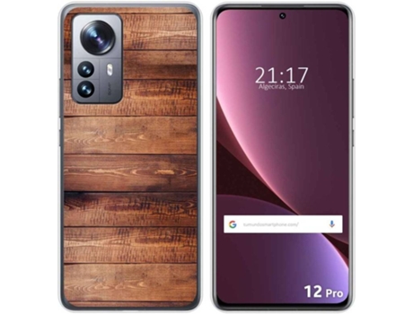 Carcasa para Xiaomi 12 Pro 5G TUMUNDOSMARTPHONE Dibujos Madera 02 Multicolor