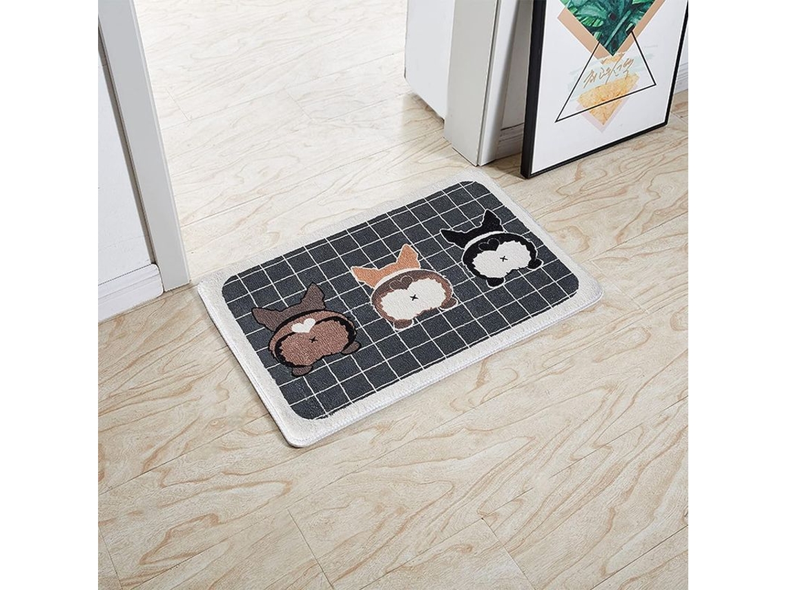 2026-alfombra De Baño Linjou, Alfombra De Baño De Dibujos Animados Moderna, Alfombra Pequeña Duradera Para Interiores (corgi)
