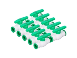 Kit 10 Válvulas de Esfera Conexão Rápida Ppr 20mm Sistema de Água Controle Estável