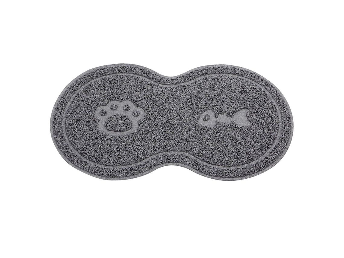 Plato Para Gato Con Alfombrilla Antideslizante - Accesorio De Alimentación Mascotas