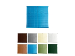 Persiana De Pvc Alicantina Con Polea Metálica | Persiana Enrollable | Estor Enrollable Para Ventanas, Puertas, Salón Y Cocina Azul 80 X 100 Cm