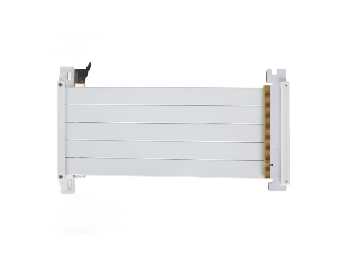 Cabo Riser Pcie 4.0 X16 Flexível De Alta Velocidade Para Gpu Rtx 4090 Rx 7900 Xt Branco 30cm