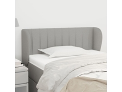 Cabecero De Tela Gris Claro 103x23x78/88 Cm
