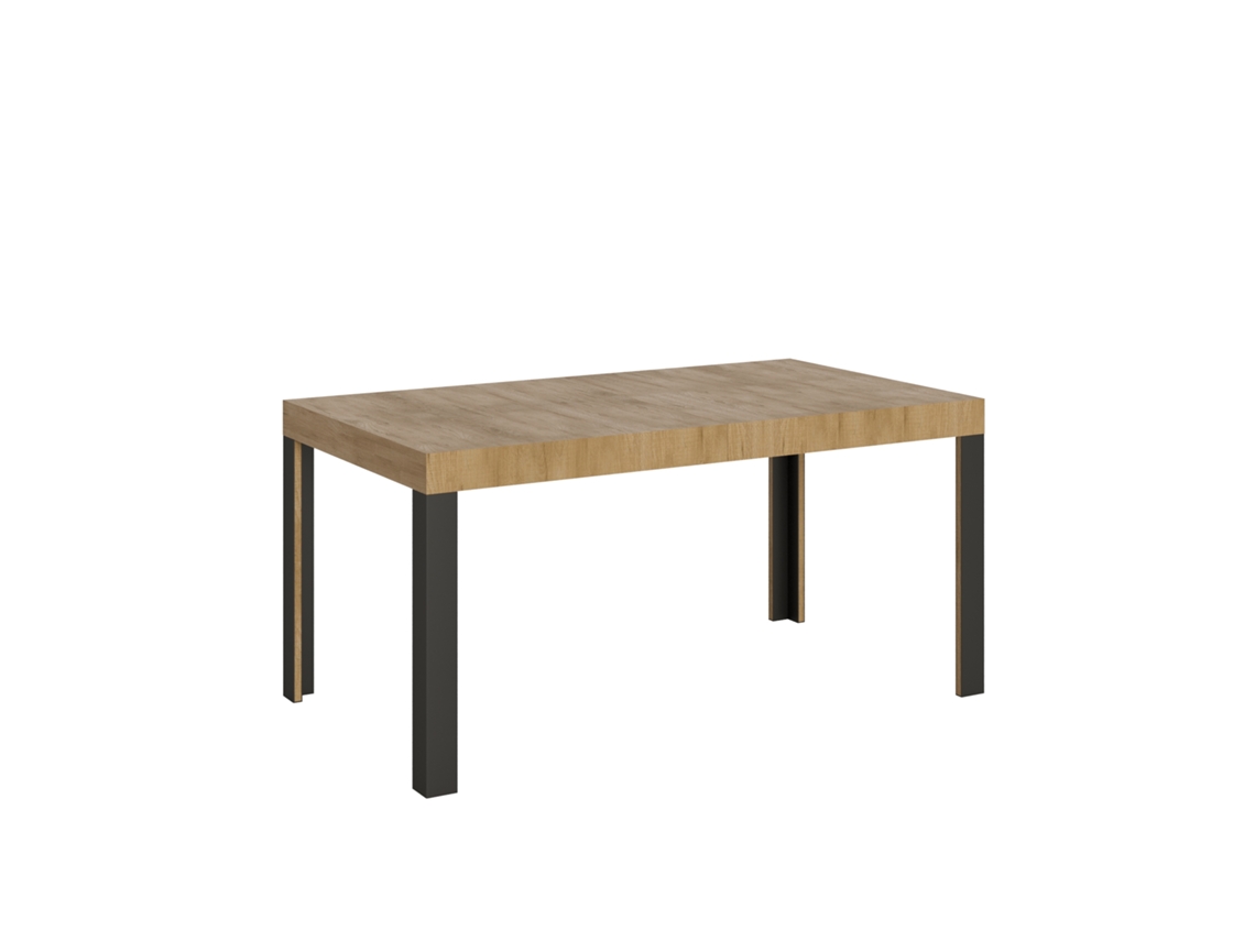 Mesa de Comedor ITAMOBY Linea (90x160/264 - Paneles de Melamina - Roble Natural)