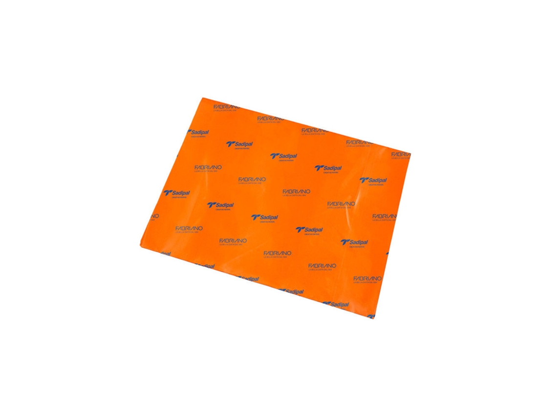 FABRIANO Papel de Seda 50 x 75 cm Naranja Pack de 26 Unidades