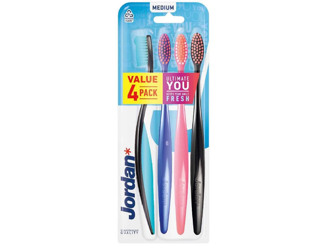 Pack Cepillos de Dientes JORDAN Ultimate You (4 Unidades)