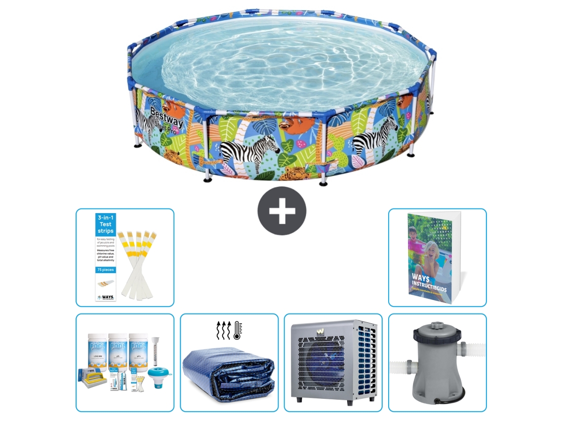Bestway Piscina Bestway Steel Pro Redonda - Selva - 305x66 Cm - 7-peças S128