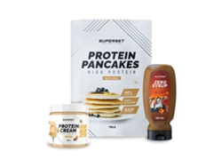Paquete de desayuno Panqueques sencillos Crema proteica Galletas Zero Jarabe de caramelo Superconjunto nutricional