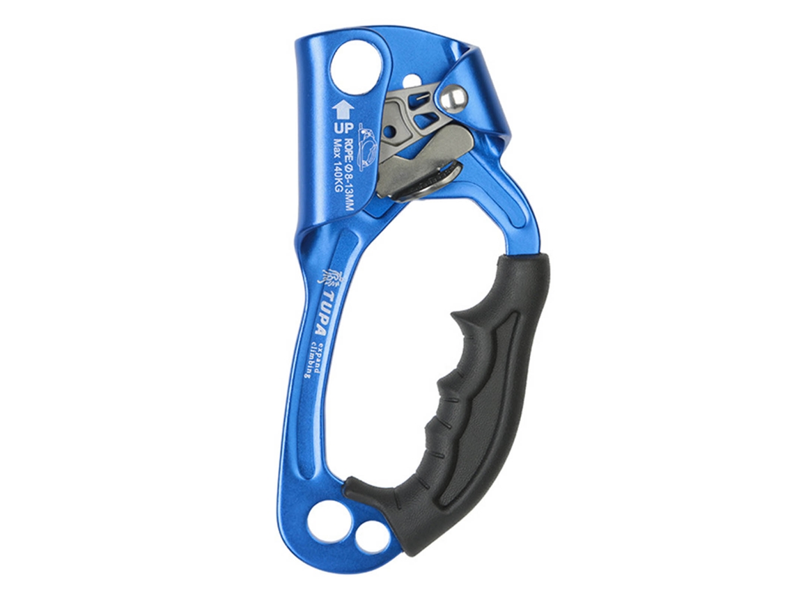 Ascendedor Manual Para Diestros Para Escalada En Roca, Montañismo, Árbol Manual Multiusos, Azul