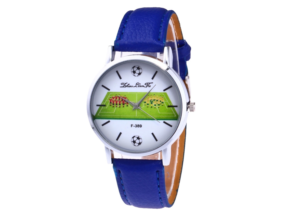 Reloj De Moda Para Mujer Zhoulianfa F-389a, Correa De Cuero, Cuarzo, Azul.
