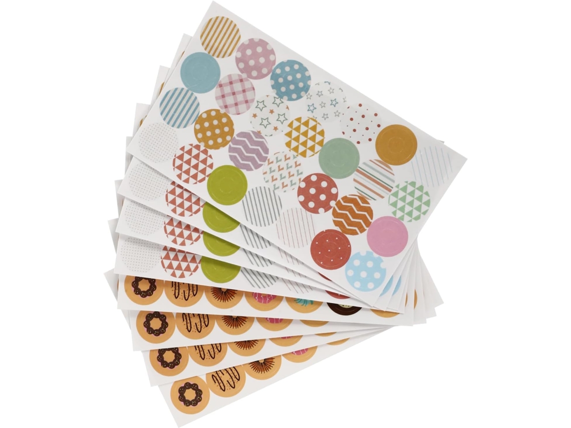 Juego de 2 pegatinas surtidas para reforzar páginas en manualidades, 40 hojas x 2 unidades. Gokoco