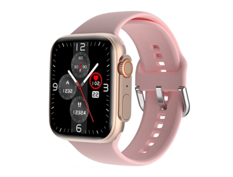 Smartwatch con 1 Pantalla Táctil de 83 Pulgadas T18 Compatible con Bluetooth Monitoreo de Ritmo Cardíaco Fitness Rosa